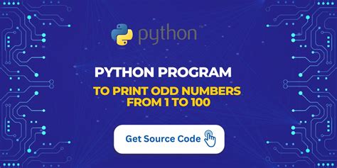 python program to print odd numbers from 1 to 100|Python program to print all odd numbers in a range.